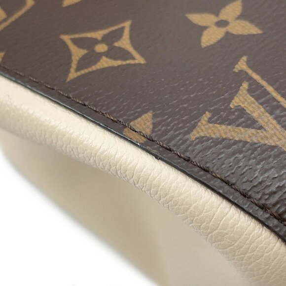 LOUIS VUITTON Fold tote Size PM Monogram/Calf Leather Cerise/Cream/Brown M45389 - Picture 5 of 16